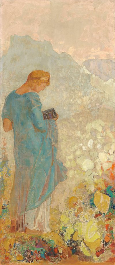 パンドラ、1910-2 作： Odilon Redon